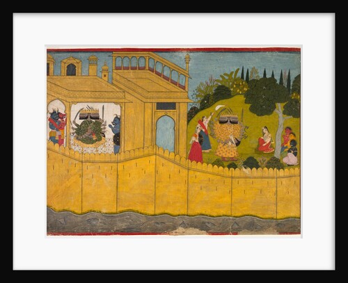 Sita in the Garden of Lanka, From the Ramayana epic of Valmiki, c. 1725 by Unknown