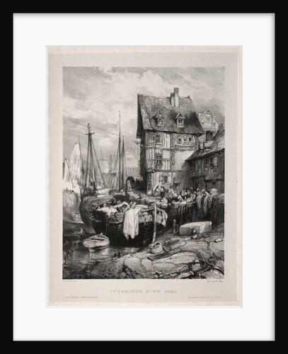 Six Marines: Intérieur dun port, 1833 by Eugène Isabey