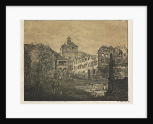 Six Views of Heidelberg Castle: Castle Terrace, 1820 by Ernst Fries