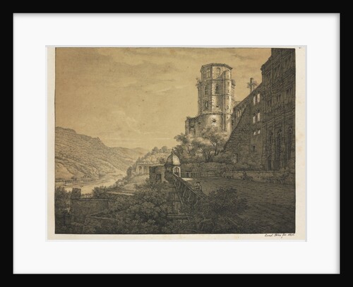 Six Views of Heidelberg Castle: Yard, at the Entrance, 1820 by Ernst Fries