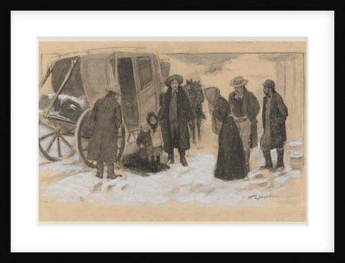 Sketch for 'Christmas on the River' by William Leroy Jacobs