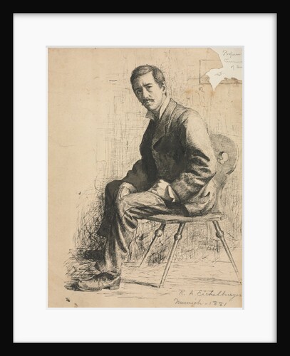 Sketch of Professor Mowotny, 1881 by Robert A. Eichelberger