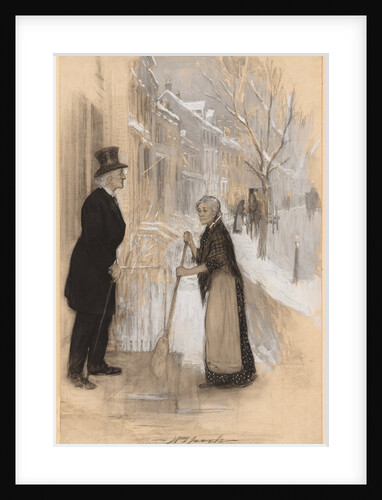 Sketch to illustrate 'Not Honourably Discharged', 1904 by William Leroy Jacobs