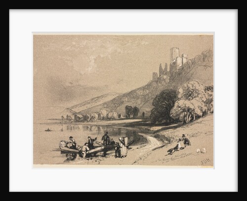 Sketches at Home and Abroad: Ruins of Schonberg on the Rhine, 1834 by James Duffield Harding