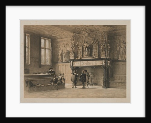 Sketches in Belgium and Germany, Volume I: Hall of Justice of the Magistrates du Franc, Bruges, 1840 by Louis Haghe