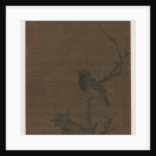 Sleeping Bird on a Prunus Branch, 1400s by Bian Wenjin