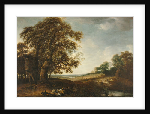 Sleeping Peasants near Fields, 1650-1653 by Simon de Vlieger