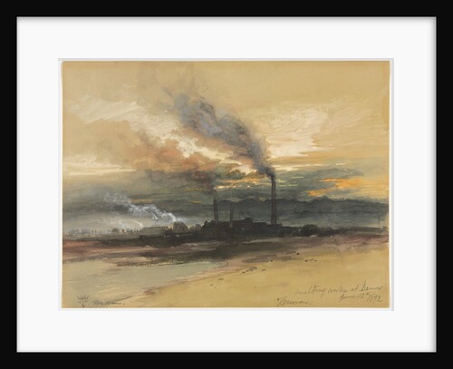 Smelting Works at Denver, 1892 by Thomas Moran