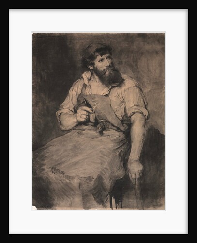 Smithy, study for 'Das Gericht', c.1883 by Samuel H. Crone