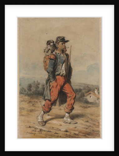 Soldier with Dog, 1853 by Joseph-Louis-Hippolyte Bellangé