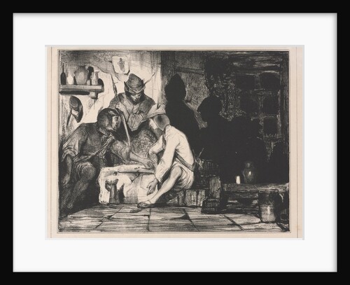 Soldiers Playing Dice, 1900s by Célestin François Nanteuil