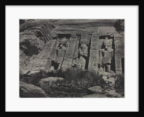 Southern Portion of the Rock-cut Temple of Hathor, Abu Simbel, 1850 by Maxime Du Camp; Gide et J. Baudry
