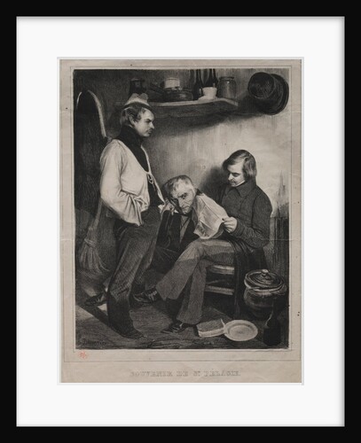 Souvenir of the Prison ot Ste. Pélagie, 1834 by Honoré Daumier; Aubert