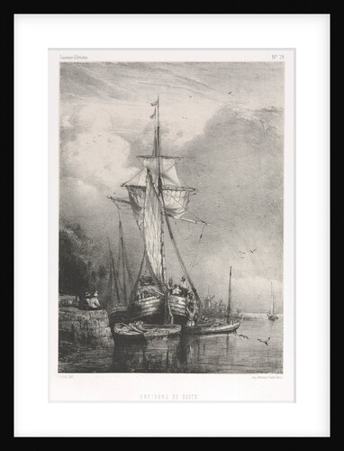 Souvenirs d Artistes: Six Marines: Environs de Rouen, 1832 by Paul Hüet