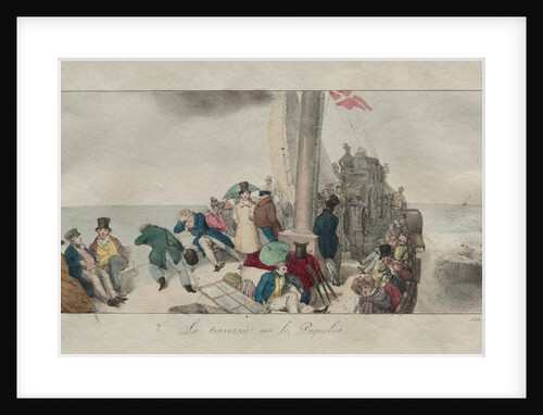 Souvenirs of London: Crossing on the Packet Boat, 1826 by Eugène Louis Lami