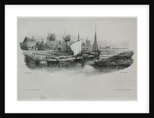 Souvenirs: Canal Bank, 1832 by Eugène Isabey