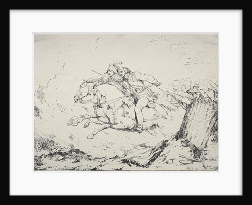 Specimens of Polyautography: Cavalry Charge, 1803 by Robert Kerr Porter