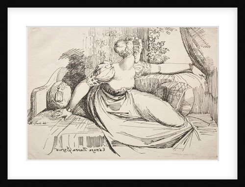 Specimens of Polyautography: Woman on a Sofa by Henry Fuseli