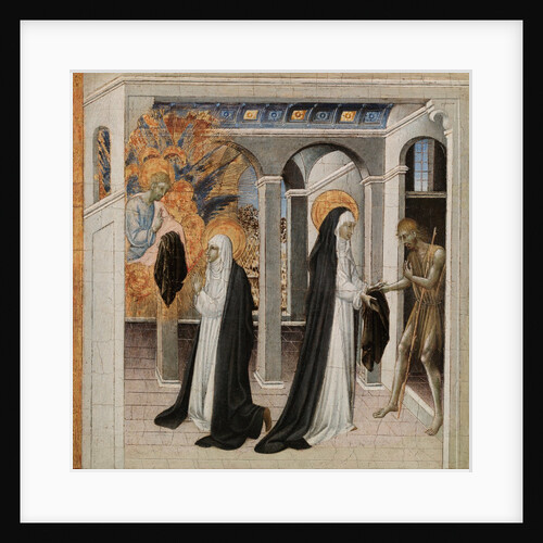 St. Catherine of Siena and the Beggar, 1460s by Giovanni di Paolo