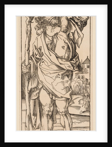 St. Christopher Crossing the Stream, 1528 by Albrecht Dürer