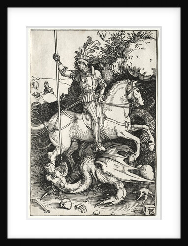 St. George Killing the Dragon, 1500s by Albrecht Dürer