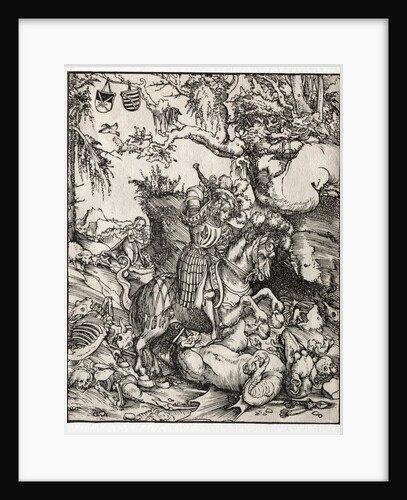 St. George Slaying the Dragon, 1500s by Lucas Cranach