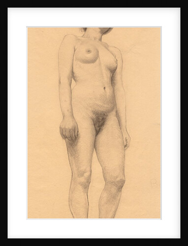 Standing Female Nude, probably 1878-79 by Otto H. Bacher