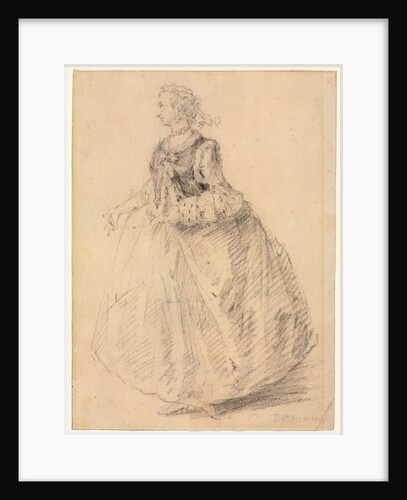 Standing Woman with an Ermine Muff, 18th century by Giovanni Paolo Panini