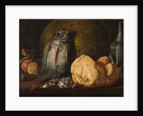 Still Life with Fish, Bread, and Kettle, c. 1772 by Luis Meléndez