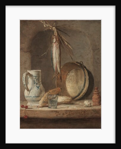 Still Life with Herrings, c. 1735 by Jean-Siméon Chardin