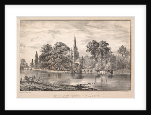 Stratford on Avon by James Merritt Ives; Nathaniel Currier