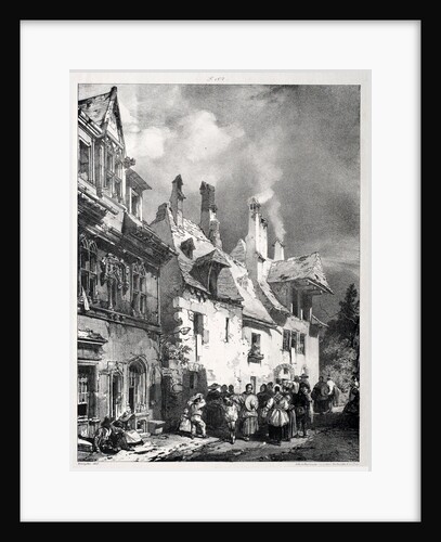 Street in the Outskirts of Besançon, France, 1827 by Richard Parkes Bonington