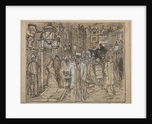 Street Scene in London, 1879 by Félix Hilaire Buhot