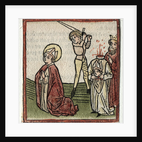 Sts. Theonestus and Albanus; or St. Pancrace by Günther Zainer