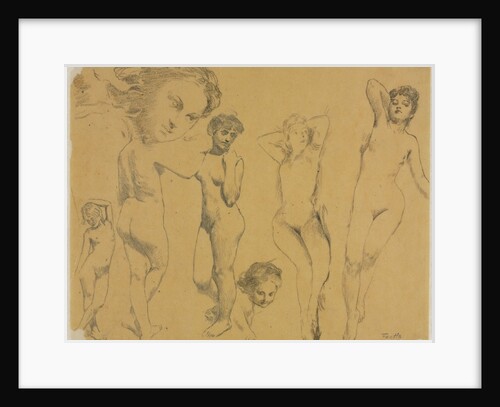 Studies of Female Nudes, c. 1895 by Henri Fantin-Latour