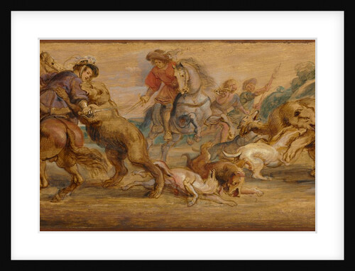 Study for 'The Bear Hunt', c. 1639 by Peter Paul Rubens