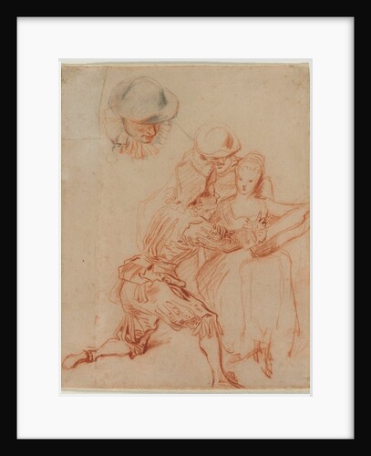 Study for 'The Romancer', c. 1716 by Jean Antoine Watteau