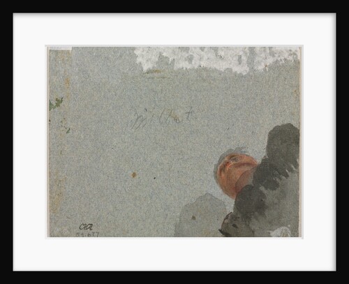 Study of a Head seen from Below, third quarter 1600s by Francisque Millet (attributed to)