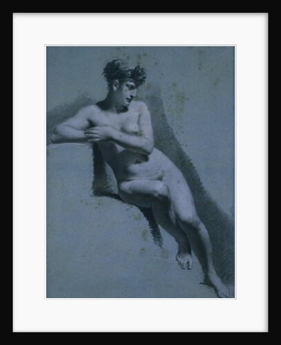 Study of a Nude Woman, Seated Looking to the Right, c. 1810 by Pierre-Paul Prud'hon
