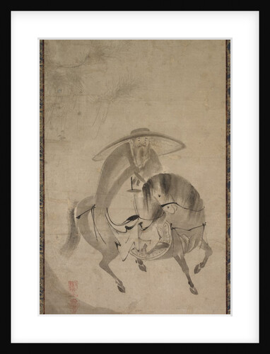 Su Dongpo Riding a Donkey, late 16th to early 17th century by Reietsu