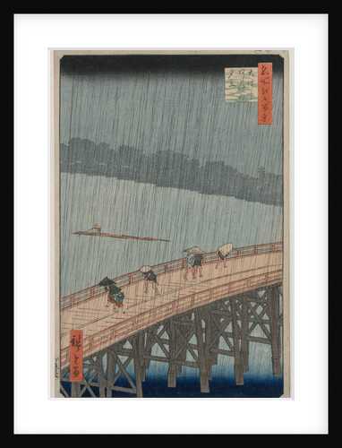 Sudden Shower over Shin-Ohashi Bridge and Atake…, 1857 by Ando Hiroshige