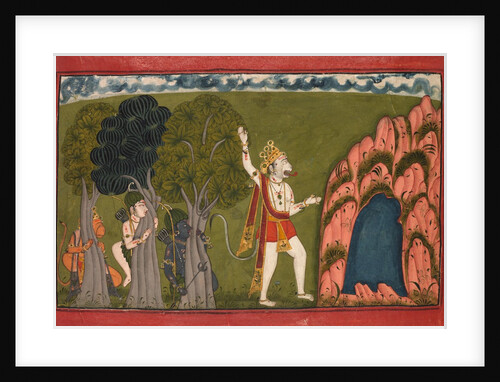 Sugriva Challenges his Brother Bali, c. 1720 by Unknown