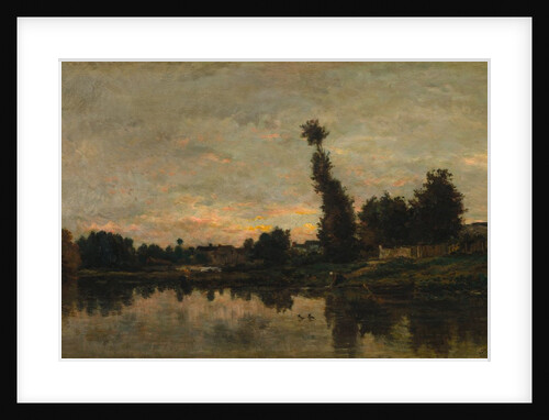 Sunset on the River Oise, 1866 by Charles François Daubigny