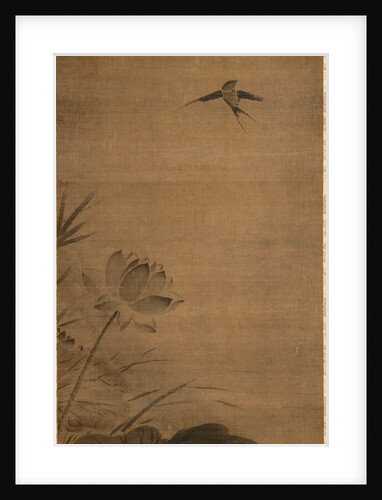 Swallow and Lotus, mid-1200s by Fachang Muqi (attributed to)
