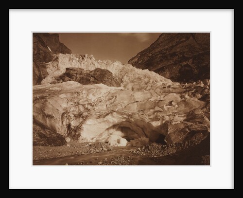 Switzerland. Grindelwald, Upper Glacier, Source of the Lutschine, 1875-1877 by Adolphe Braun