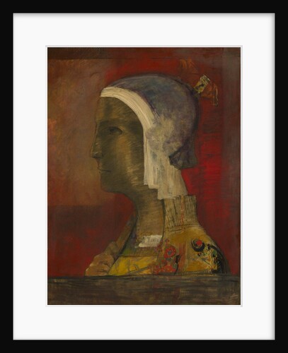 Symbolic Head, c. 1890 by Odilon Redon