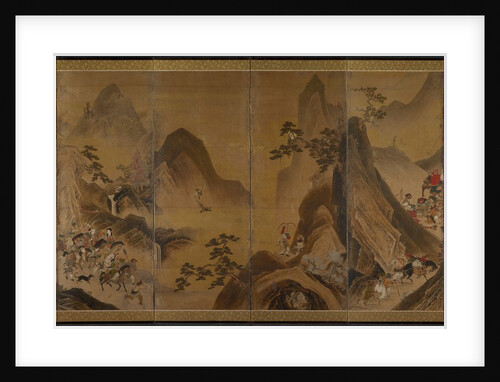 Tartars Hunting in a Mountain Landscape, first half of 1600s by Unknown