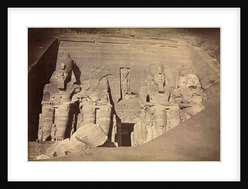 Temple of Ramesses II, Abu Simbel, c. 1860s by Antonio Beato