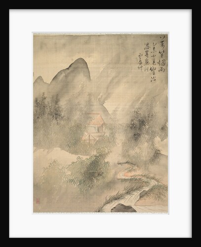 Ten Thousand Bamboos in the Mist and Rain, 1847 by Tsubaki Chinzan