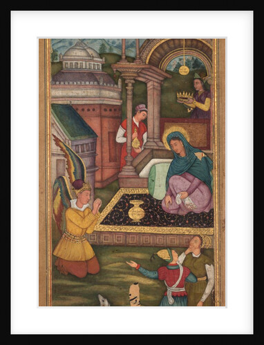 The Annunciation, from a Mir?at al-quds of Father Jerome Xavier, 1602-1604 by Unknown